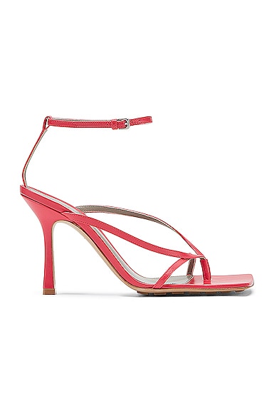 Bottega Veneta Leather Stretch Toe Heels in Pink