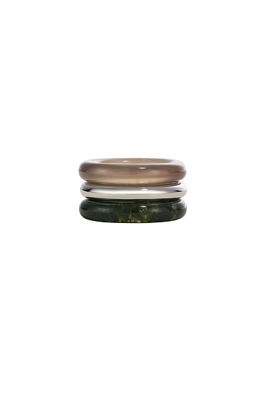 Stone Trilogy Stack Ring