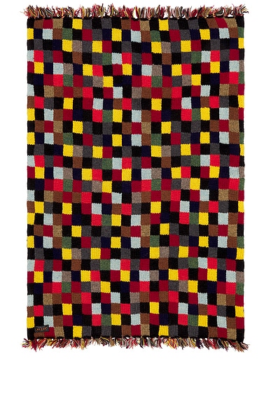Hand Knit 2 Layer Patchwork Scarf