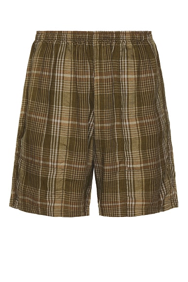 Gym Shorts Mesh Plaid