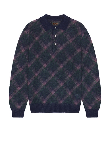 Norse Projects Arild Alpaca Mohair Jacquard Sweater in Grey Melange | FWRD