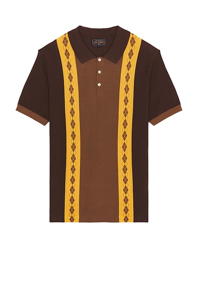 Knit Polo Stripe Argyle