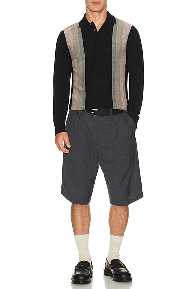 Knit Polo Stripe Argyle