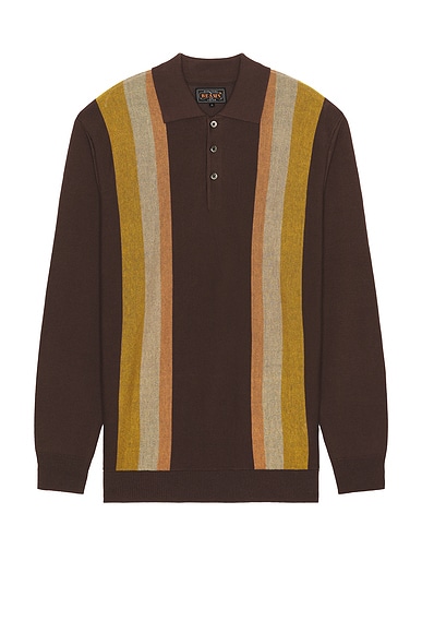 Knit Polo Stripe Argyle