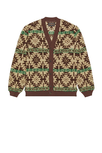 Cardigan Boa Jacquard