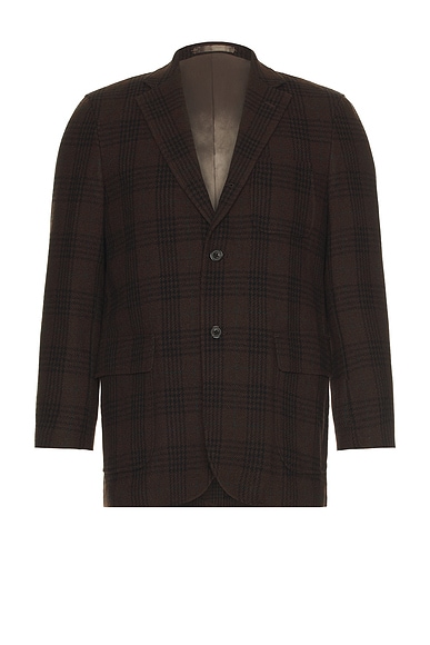 3B Box-Fit Jacket Wool Plaid