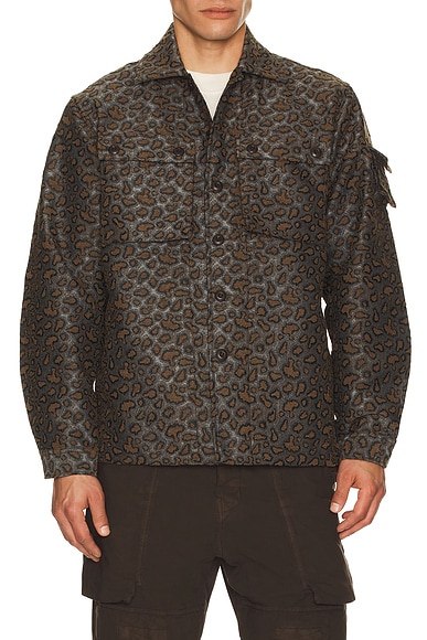 Mil Camo Jacquard Shirt Jacket