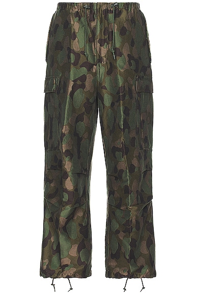 Beams Plus Mil Over 6 Pocket Camo Pant in Olive