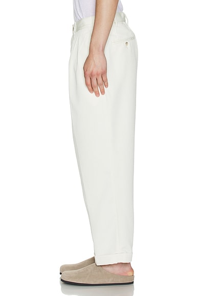 2 Pleats Trousers Pe Twill