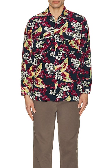 Work Classic Fit Corduroy Discharge Print