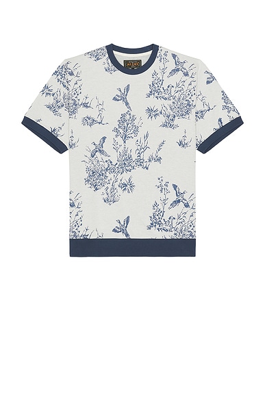 Knit Tee Bird Jacquard