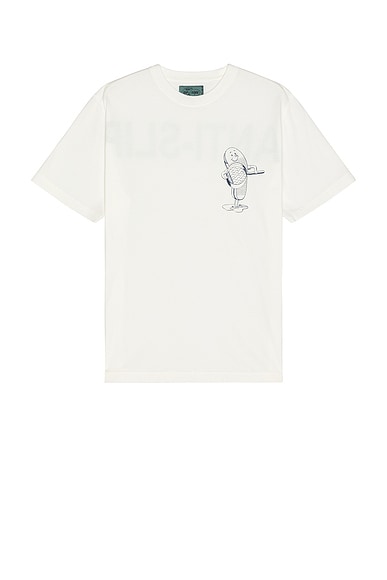 Beams Plus Print Tee [Anti-Slip] in White