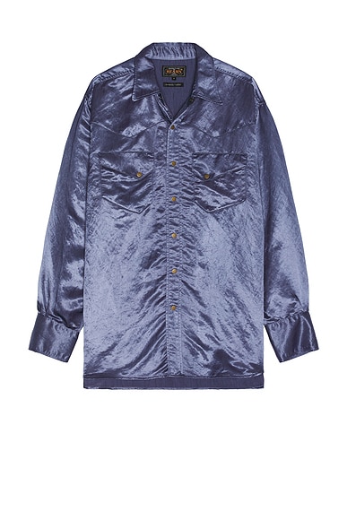 Western Shirt Broken Nylon Satin