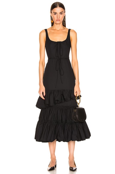 Brock Collection Ruffle Dress in Navy | FWRD