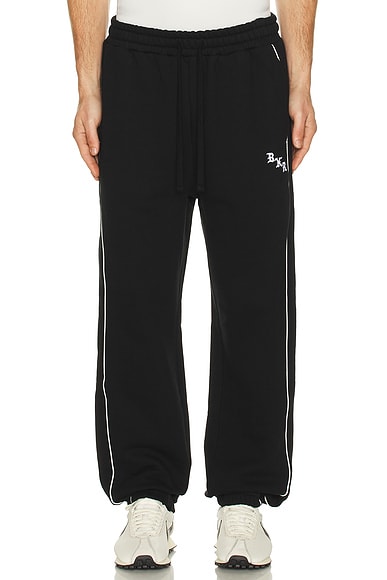 Born x Raised Bxr Piped Sweatpants in Black