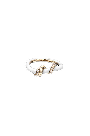 Pave Baby Vine Wrapped Stacking Ring