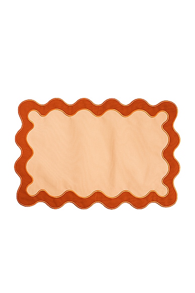 Business & Pleasure Placemat Set Of 4 In Riviera Pink