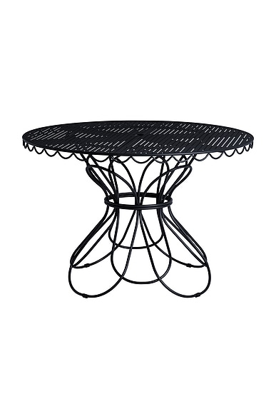 business & pleasure co. Al Fresco Dining Table in Vintage Black