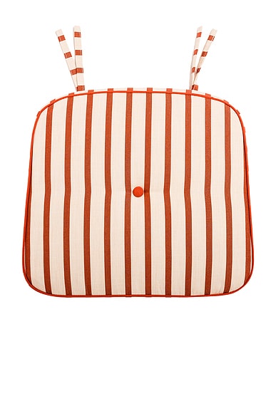 business & pleasure co. Al Fresco Dining Chair Cushion in Monaco Le Sirenuse Stripe