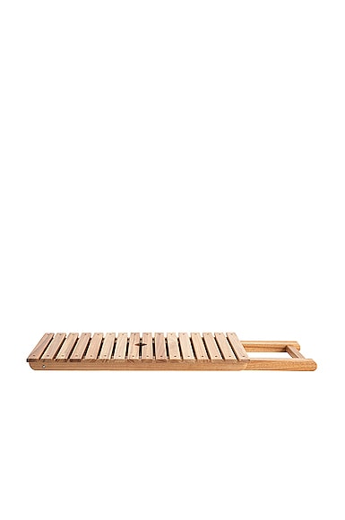 Business & Pleasure Tall Folding Table In Teakwood