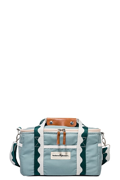 business & pleasure co. Premium Cooler Bag in Bistro Green Stripe