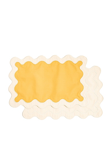 business & pleasure co. Placemat - Set Of 4 in Riviera Mimosa