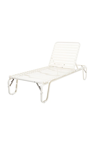 business & pleasure co. Sunliner Lounger in Antique White