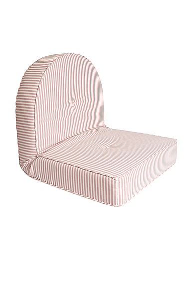 business & pleasure co. Reclining Pillow Lounger in Laurens Pink Stripe