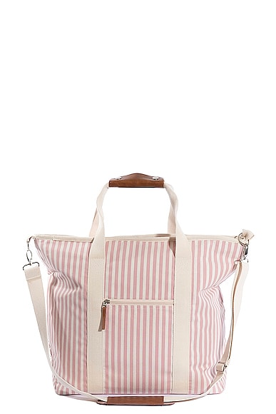Shop Business & Pleasure Co. The Cooler Tote Bag In Laurens Pink Stripe
