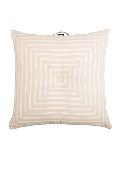 business & pleasure co. Floor Pillow in Monaco Natural Stripe