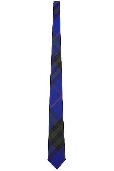 Check Pattern Tie in Blue