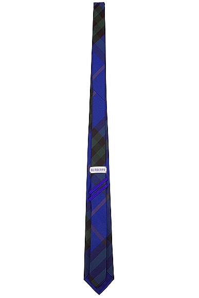 Shop Burberry Check Pattern Tie In Knight Ip Check