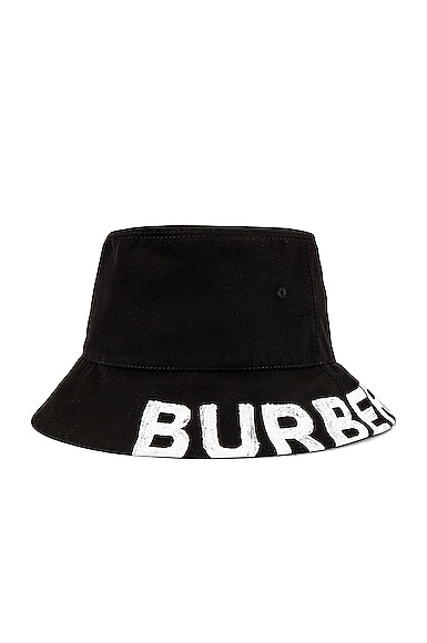 Burberry Bucket Hat In Black