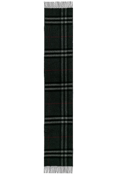 Burberry Giant Check Scarf in Charcoal