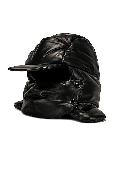 Burberry Oversized Padded Cap in Black | FWRD