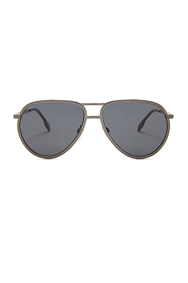 Burberry Scott Polarized Sunglasses in Black