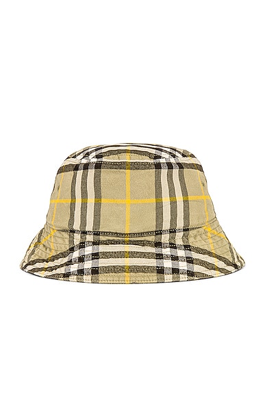 Shop Burberry Classic Bucket Hat In Hunter