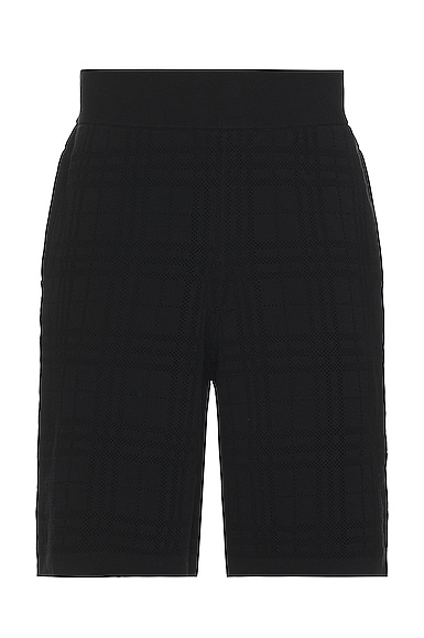 Burberry Straight-leg Cotton Shorts In Black
