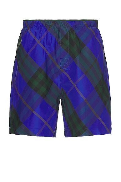 Burberry Check Pattern Short in Knight Ip Check
