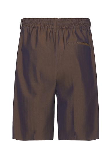 Shop Burberry Pleated Short In Barrel