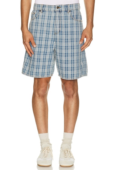 Douglas Check Denim Short