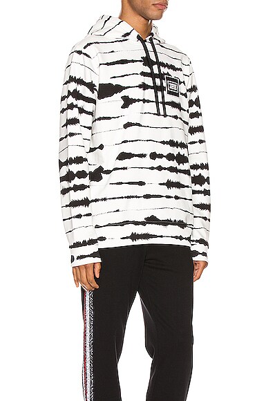 BURBERRY ZEBRA PRINT HOODIE,BURF-MK24