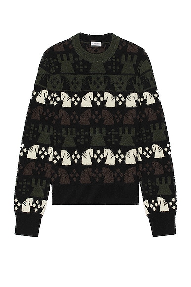 Burberry Pattern Sweater in Black Ip Pat