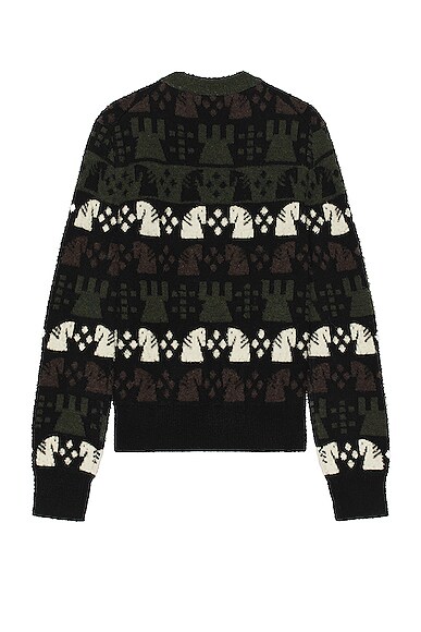 Shop Burberry Pattern Sweater In Black Ip Pat