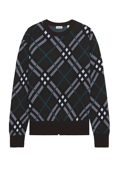 Alexander McQueen Skull Sweater in Black Lust Red FWRD