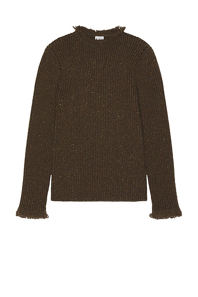 Fringe Trim Crewneck