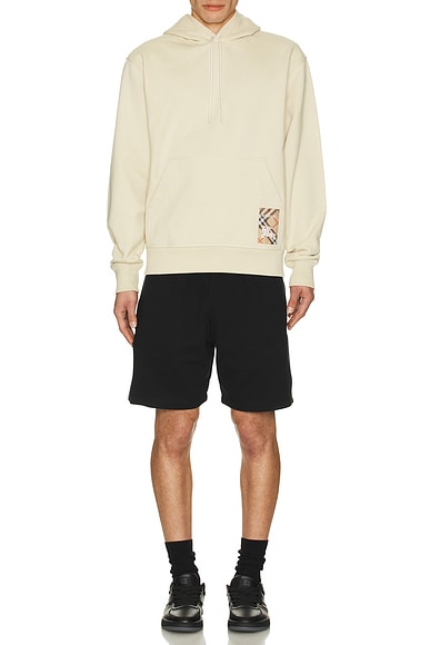 Hoodie With Check Label