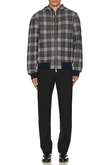 Jacquard Check Hoodie