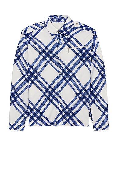Burberry Check Jacket in Salt Ip Check