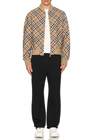 Check Bomber Jacket